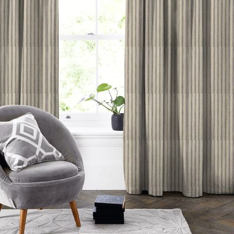 Welbeck Charcoal Made To Measure Curtain