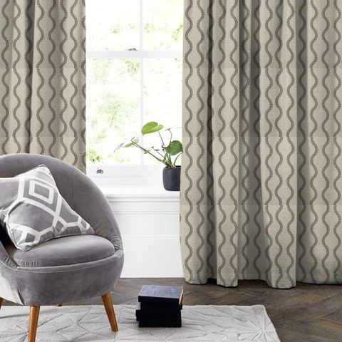 Woburn Charcoal Made To Measure Curtain
