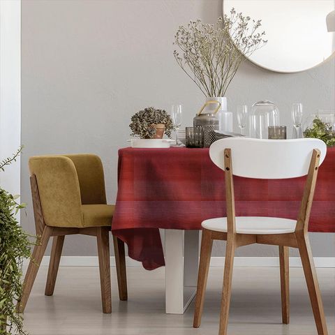 Ascot Red Tablecloth