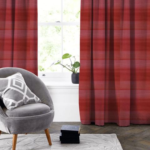Ascot Red Made To Measure Curtain