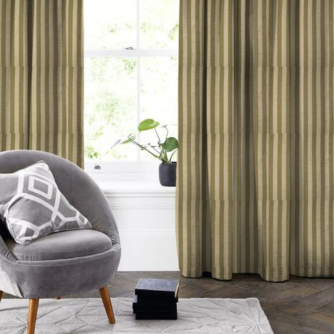 Ascot Stripe Antique Made To Measure Curtain