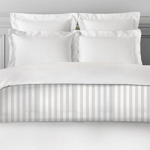 Ascot Stripe White Bed Runner