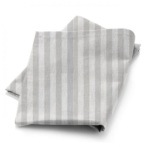 Ascot Stripe White Fabric