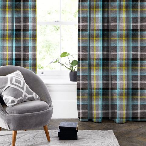 Balmoral Azure Made To Measure Curtain