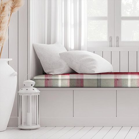 Balmoral Cranberry Box Cushion