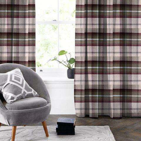 Balmoral Mulberry Made To Measure Curtain