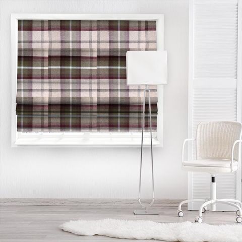 Balmoral Mulberry Made To Measure Roman Blind