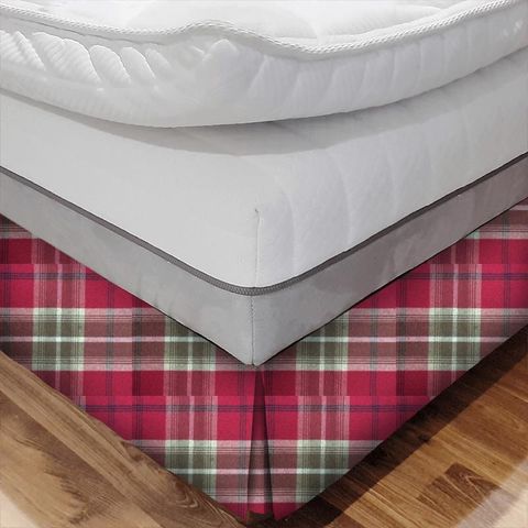 Balmoral Red Bed Base Valance