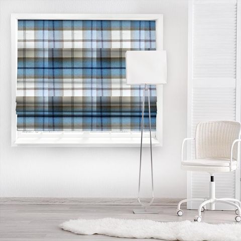 Balmoral Sky Made To Measure Roman Blind