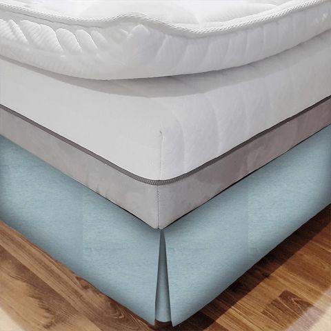 Kensington Powder Blue Bed Base Valance