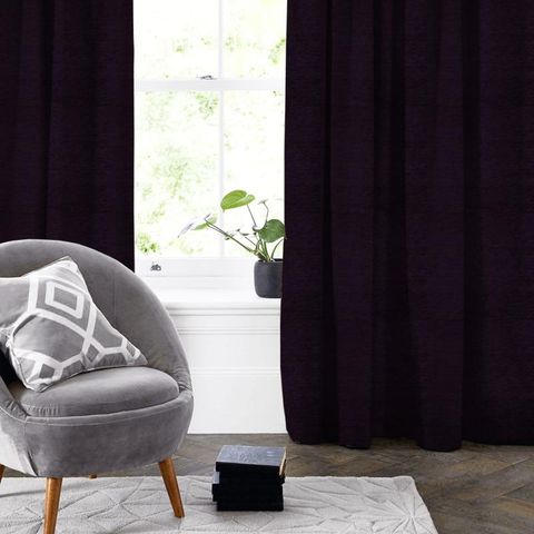 Kensington Aubergine Made To Measure Curtain