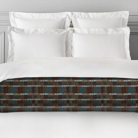 Prague Teal Bed Runner