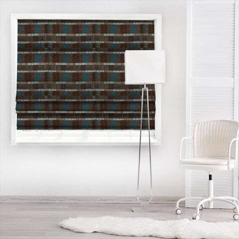 Prague Teal Made To Measure Roman Blind