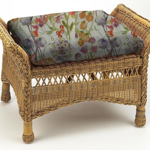 Autumn Floral Linen Box Cushion