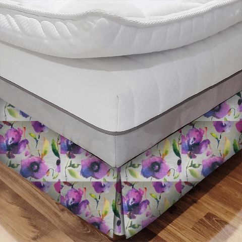 Nerissa Orchid Bed Base Valance