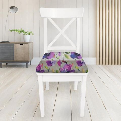 Nerissa Orchid Seat Pad Cover