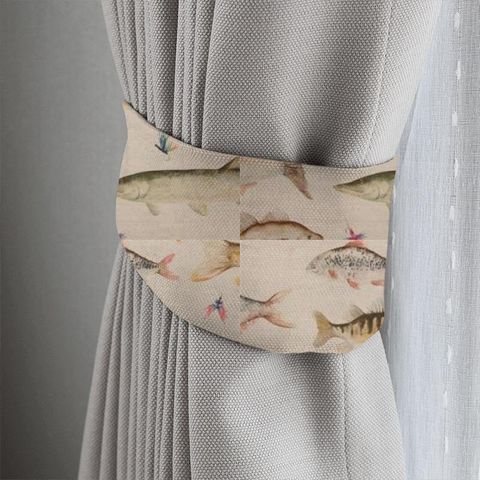 River Fish Large Cream Tieback