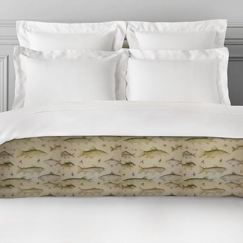 River Fish Linen Bed Runner