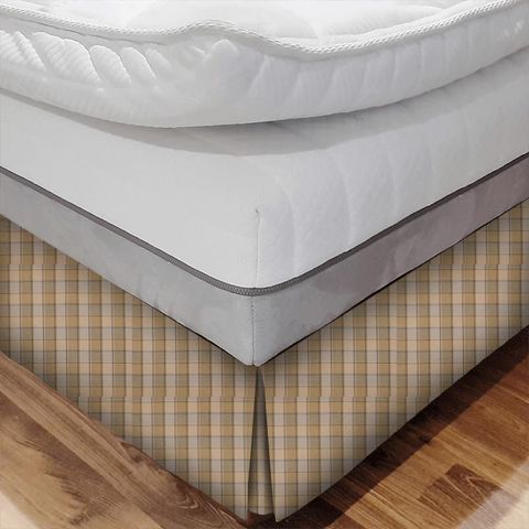 Tweed Lichen Bed Base Valance