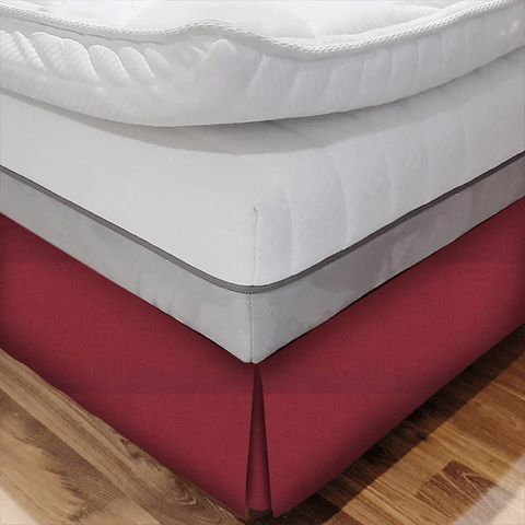 Marylebone Raspberry Bed Base Valance