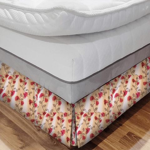 Peony Flame Bed Base Valance