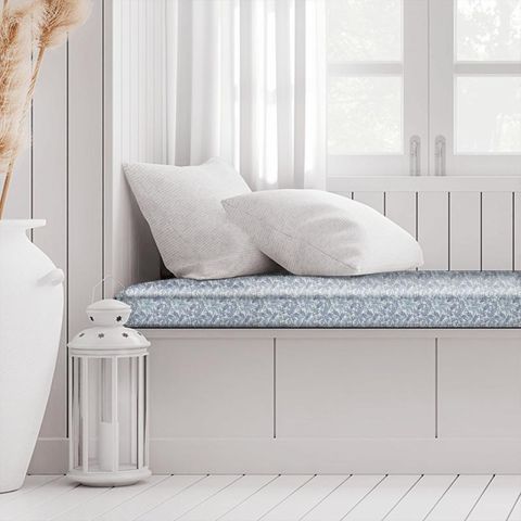 Leaf Vine Indigo Box Cushion