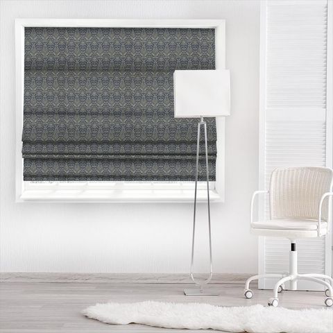 Hathaway Indigo Made To Measure Roman Blind