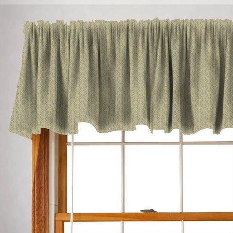 Scandi Birds Mustard Valance