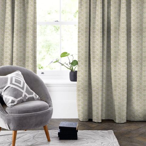 Fiori Celadon Made To Measure Curtain