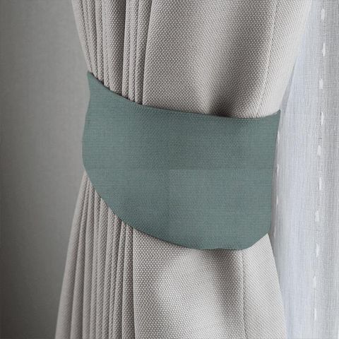 Hopsack Aqua Tieback