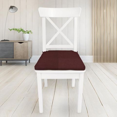 Kendal Redcurrant Seat Pad Cover
