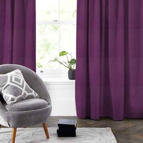 Geneva Magenta Made To Measure Curtain