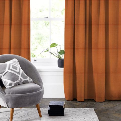 Blythe Tangerine Made To Measure Curtain