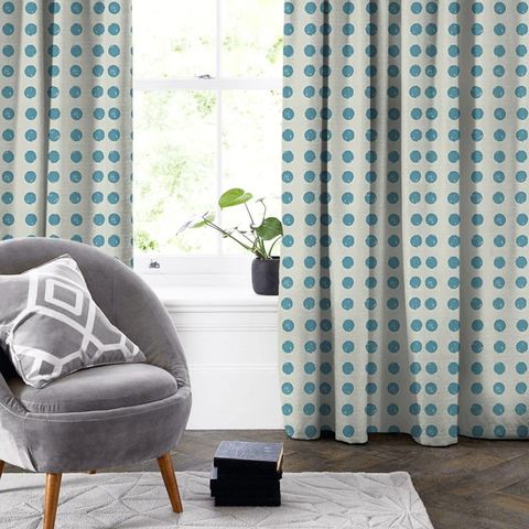 Pop Azure Made To Measure Curtain
