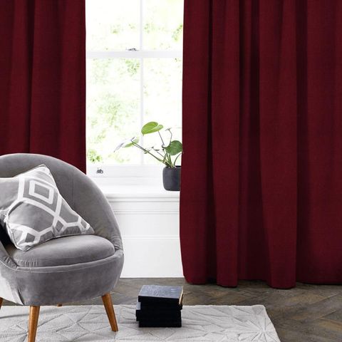 Finlay Bordeaux Made To Measure Curtain