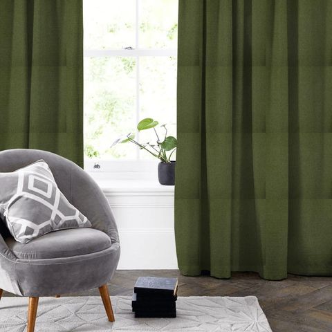 Finlay Olive Made To Measure Curtain