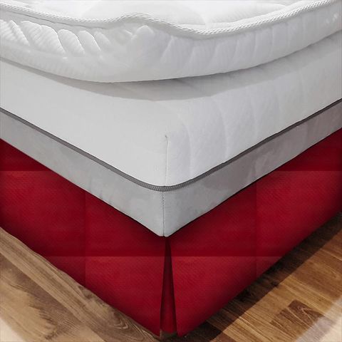 Asteroid Scarlet Bed Base Valance