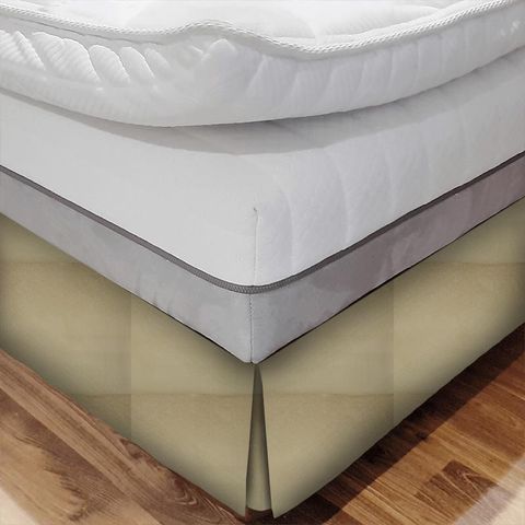Crater Vanilla Bed Base Valance