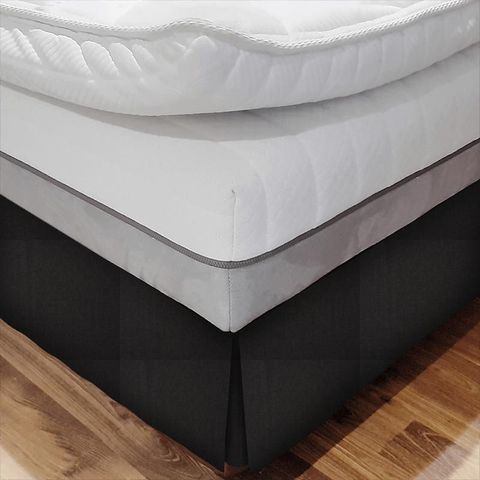 Oslo Black Bed Base Valance