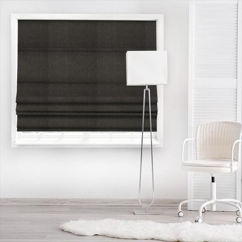 Oslo Graphite Made To Measure Roman Blind