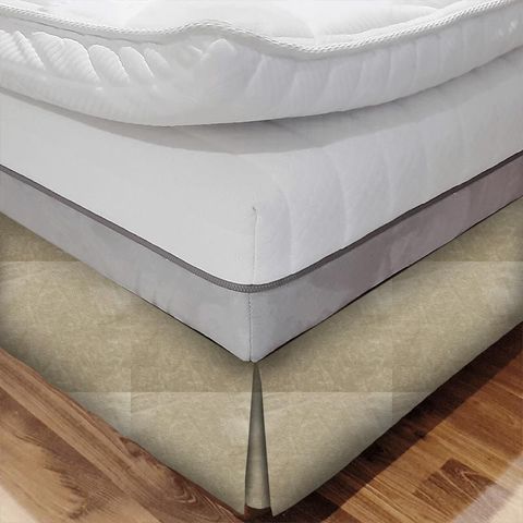 Opal Latte Bed Base Valance