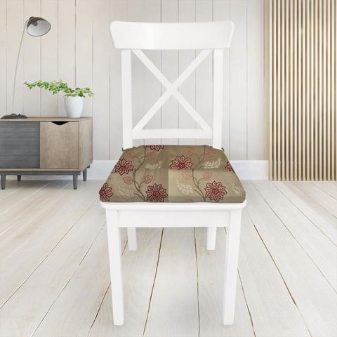 Wilton Cranberry Seat Pad Cover
