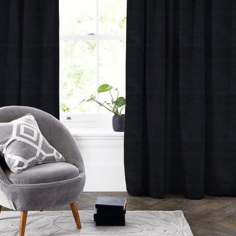 Velour Onyx Made To Measure Curtain