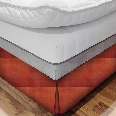 Velour Oxblood Bed Base Valance