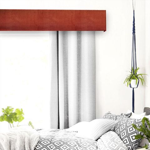 Velour Oxblood Pelmet