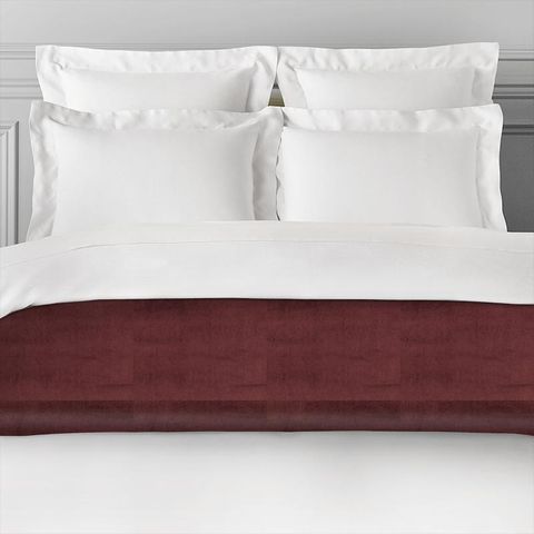 Velour Bordeaux Bed Runner