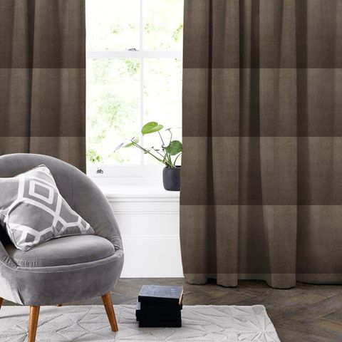 Velour Camel Made To Measure Curtain