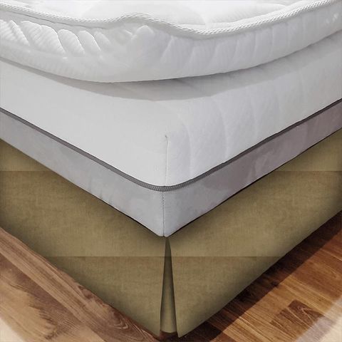 Velour Cocoa Bed Base Valance