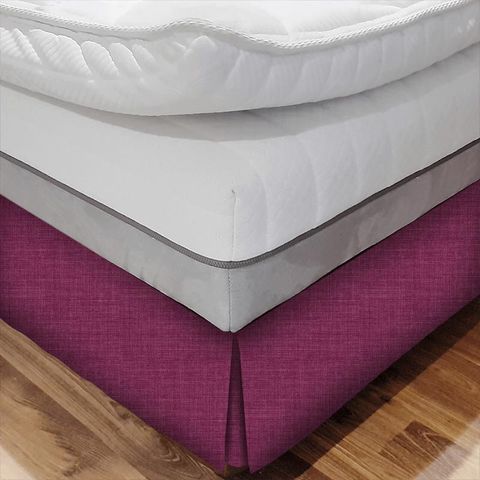 Linoso Fuchsia Bed Base Valance