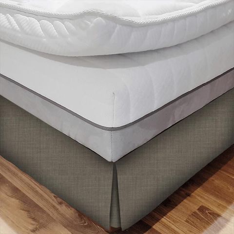 Linoso Taupe Bed Base Valance